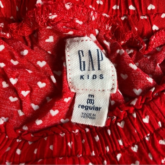 Gap dress size 8 tiered ruffle rayon summer dress mini ditsy hearts - Picture 8 of 9